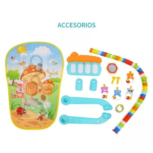 Multi-Function Musical Keyboard Baby Gym Mat with Toys - Image 3