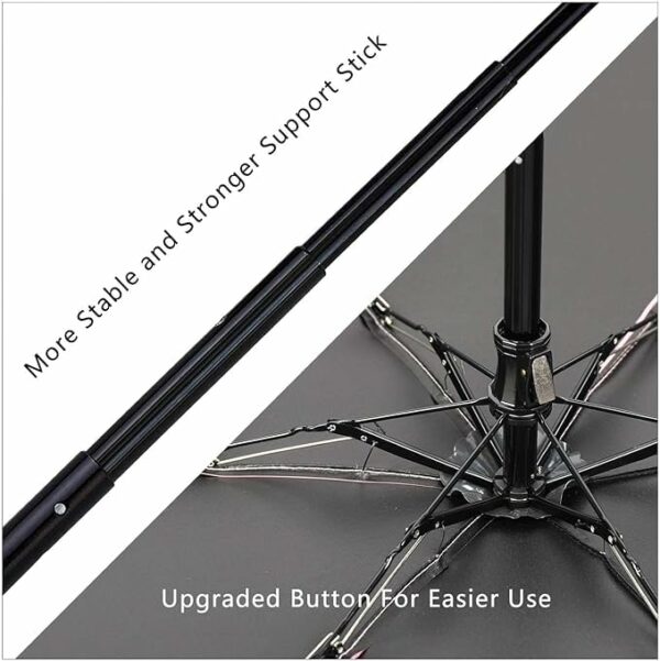 Compact UV Protection Umbrella - Automatic Open & Close, Windproof - Image 5