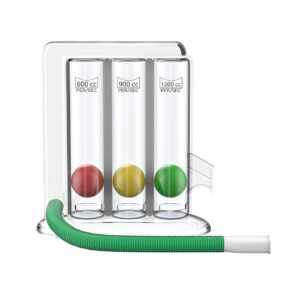 Spirometer for Lung Capacity Exercise - 3 Ball Respirometer