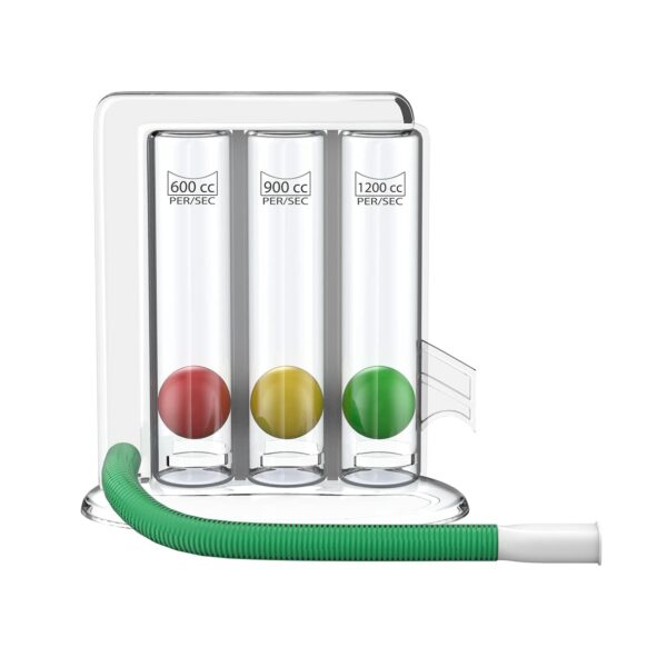 Spirometer for Lung Capacity Exercise - 3 Ball Respirometer