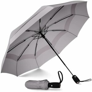 Automatic Open Windproof Travel Umbrella for Men & Women