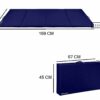 Foldable High-Density Foam Gymnastics & Yoga Mat, 22mm Thick