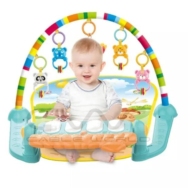 Multi-Function Musical Keyboard Baby Gym Mat with Toys - Image 2