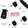 UV Protection Automatic Open Close Umbrella - Windproof & Waterproof