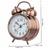 Retro Twin Bell Alarm Clock with Night Backlight ? Loud Alarm for Heavy Sleepers