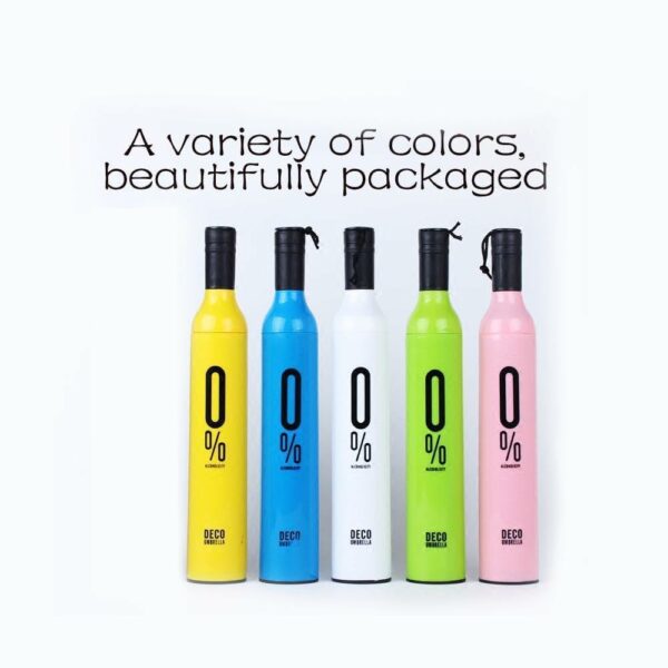 Compact Bottle Umbrella ? Portable Folding Umbrella in Wine Bottle Case - Image 4