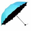 3-Fold Magic Umbrella with UV Protection and Floral Design