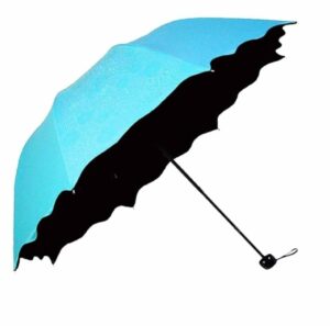 3-Fold Magic Umbrella with UV Protection and Floral Design