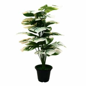 30" Artificial Green Monstera Plant for Home & Garden Decor
