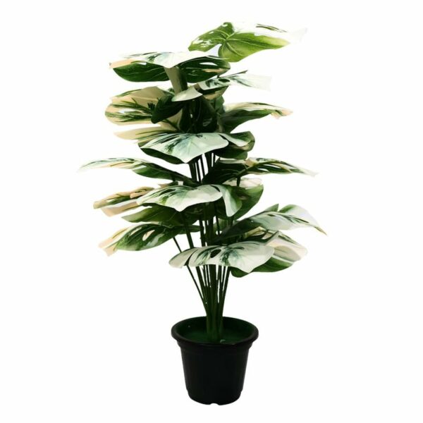 30" Artificial Green Monstera Plant for Home & Garden Decor