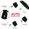 Compact 3-Fold Umbrella for Men & Women - Auto Open/Close, UV Coated
