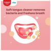 Kids Extra Soft Toothbrush with Tongue Cleaner - Pack of 3