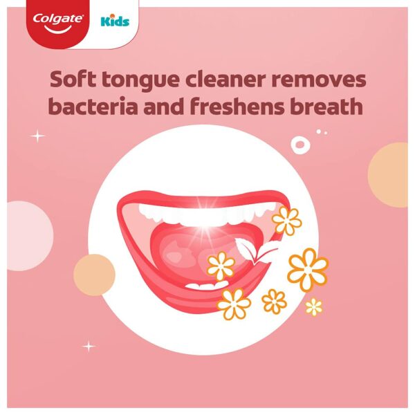 Kids Extra Soft Toothbrush with Tongue Cleaner - Pack of 3 - Image 5
