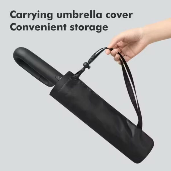 Compact Auto Open/Close Windproof Umbrella with UV Protection - Image 5