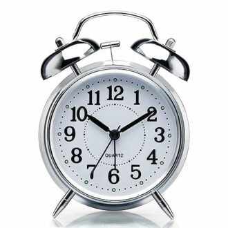 Vintage Twin Bell Alarm Clock with Loud Sound and LED Display