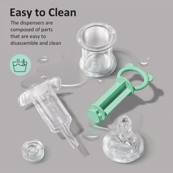 4Pcs Baby Medicine Dispenser Kit - Syringe, Dropper, Pacifier - Image 5