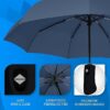 Automatic Open Travel Umbrella - Windproof, Large Canopy