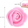 50 Pcs Small Artificial Foam Rose Flowers for DIY Crafts & Decor