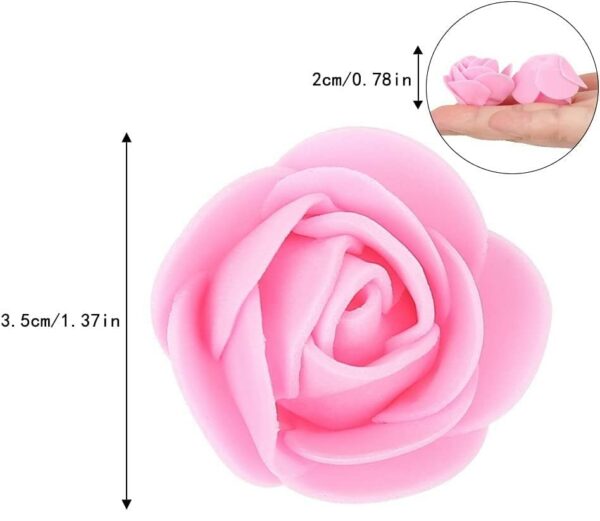 50 Pcs Small Artificial Foam Rose Flowers for DIY Crafts & Decor - Image 5