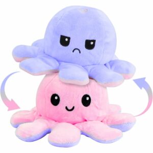 Mini Reversible Octopus Plush Toy for Kids - 12cm
