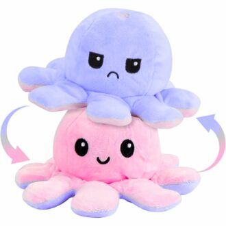 Mini Reversible Octopus Plush Toy for Kids - 12cm