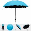 3-Fold Magic Umbrella with UV Protection and Floral Design