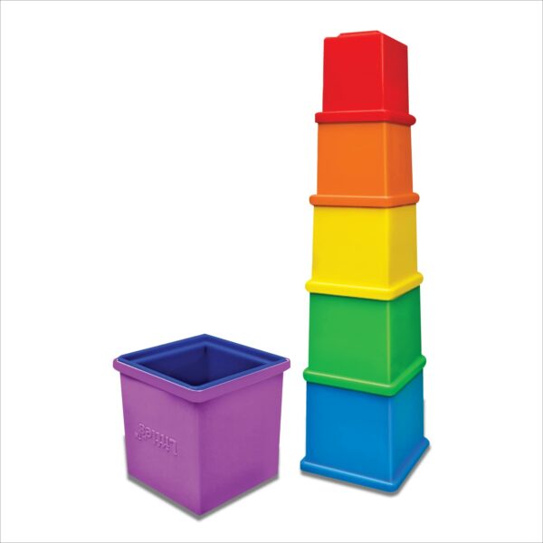 Rainbow Stacking Cubes - Activity Toy for Babies & Toddlers - Image 3