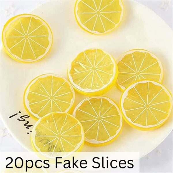 20Pcs Artificial Lemon Lime Slices for Home Decor & Crafts - Image 3