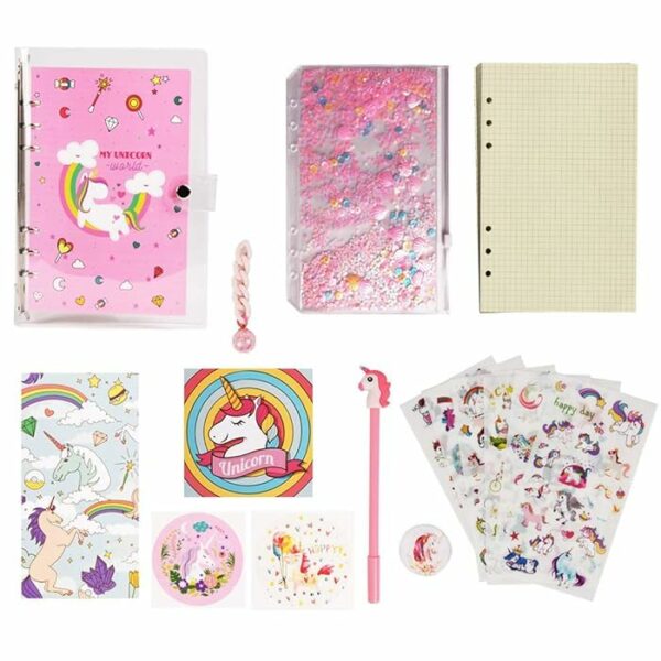 DIY Unicorn Notebook Kit for Girls - Creative Diary Set - Image 2