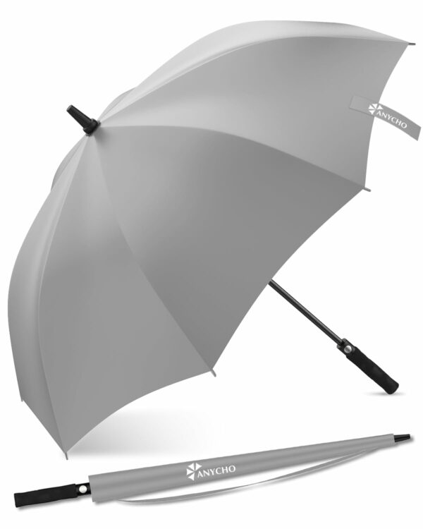 60 Inch Windproof Golf Umbrella for 2-3 People - Waterproof & UV Protection