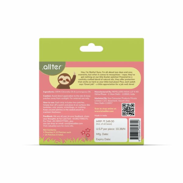 Natural Mosquito Patches for Baby & Adults | 12-Hour DEET-Free Protection | 24 Patches - Image 2