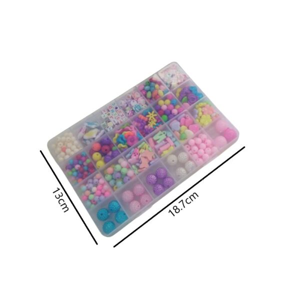 Plastic Beads Craft Kit for Kids - DIY Jewelry Making Set - Image 2