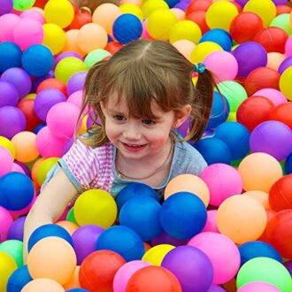 Colourful Kids Pool Fun Balls - Pack of 25, 7cm Diameter