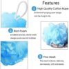 Round Loofah Bath Sponge & Back Scrubber - 2 Pack