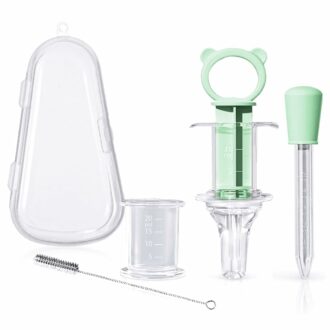 4Pcs Baby Medicine Dispenser Kit - Syringe, Dropper, Pacifier