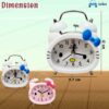 Twin Bell Alarm Clock for Kids - Loud & Silent Options
