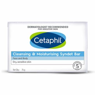 Gentle Cleansing & Moisturizing Syndet Bar for Sensitive Skin, 75g