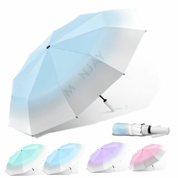 Windproof Travel Umbrella - Auto Open Close, Compact & Durable