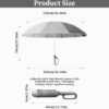 Compact Windproof UV Umbrella - Automatic Open/Close, 42" Canopy