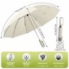 Large 50'' Windproof Folding Umbrella with Reflective Strap