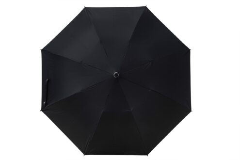 RICO Black Silver 2 Fold Polyester Umbrella - Hand Wash Only
