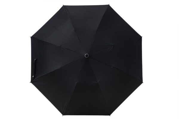 RICO Black Silver 2 Fold Polyester Umbrella - Hand Wash Only