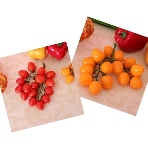 Realistic Artificial Green and Red Peppers for Home Decor - Image 4