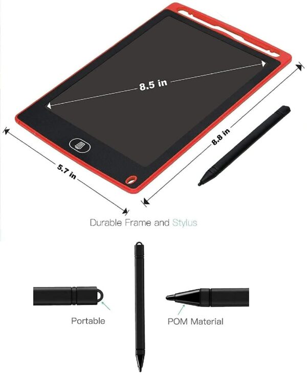8.5 Inch LCD Writing Tablet for Kids - Portable E-Note Pad - Image 3