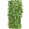 Expandable Artificial Grass Fence for Home & Garden Decor
