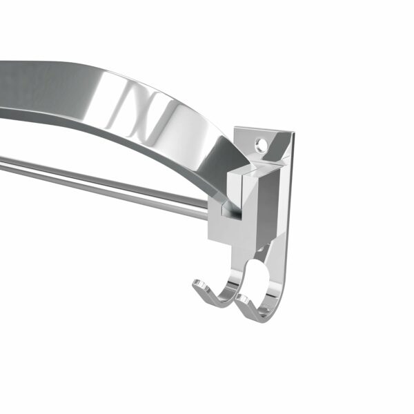 24 Inch Wall Mounted Stainless Steel Towel Hanger - Space-Saving & Durable - Image 6