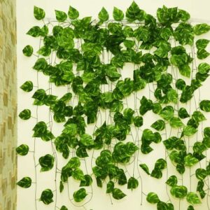 Artificial Money Plant Vine - 7.2Ft Home Decor Greenery