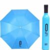 Windproof Portable Mini Umbrella with Bottle Cover for UV & Rain Protection