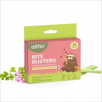Natural Mosquito Patches for Baby & Adults | 12-Hour DEET-Free Protection | 24 Patches