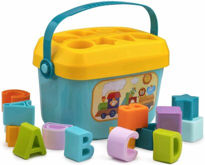 Educational Shape Sorter Toy for Toddlers - 16 Colorful Blocks